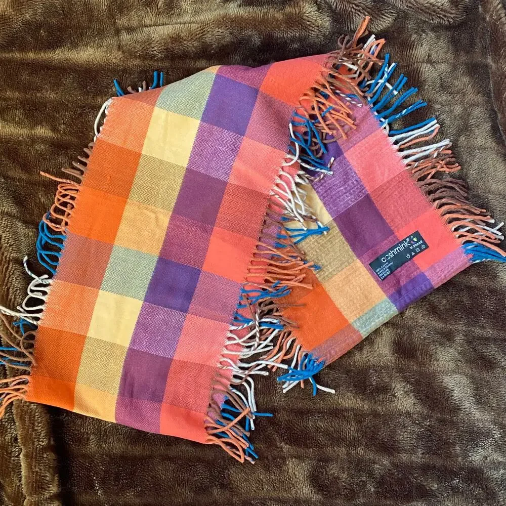 Cashmink fringed sides